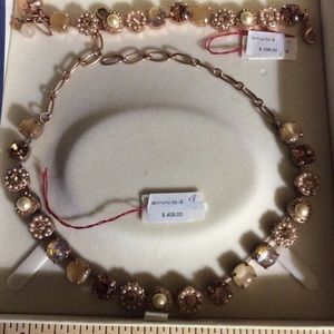 Mariana necklace seed bead crystal